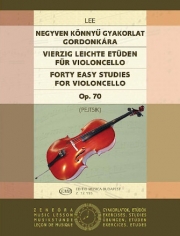 40のやさしい練習曲（ゼバスティアン・リー）（チェロ）【40 Easy Studies for violoncello in the first position】