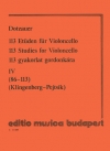 113の練習曲・Vol.4（フリードリヒ・ドッツァウアー）（チェロ）【113 Studies – Volume 4】