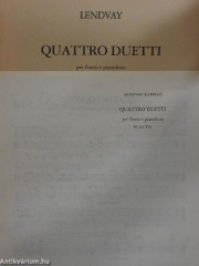 4つのデュエット（カミルロー・レンドヴァイ）（フルート+ピアノ）【Quattro Duetti】