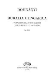 ハンガリー牧歌・Op.32/d（エルンスト・フォン・ドホナーニ）（チェロ+ピアノ）【Ruralia Hungarica Op. 32/d】