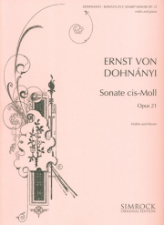 ソナタ・嬰ハ短調・Op.21（エルンスト・フォン・ドホナーニ）（ヴァイオリン+ピアノ）【Sonata in C# Minor op. 21】