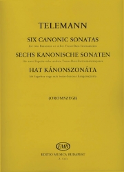 6つのカノン風ソナタ（テレマン）（バスーン二重奏）【Six Canonic Sonatas】