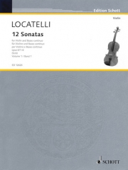 12のソナタ・Op.6・Vol.1（ピエトロ・ロカテッリ）（ヴァイオリン+ピアノ）【12 Sonatas, Op. 6 Vol. 1, Nos. 1-6】