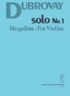 ソロ・No.1（ラースロー・ドゥブオヴァイ）（ヴァイオリン）【Solo No. 1】