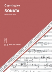 ソナタ（ミクローシュ・チェミツキ）（ヴァイオリン）【Sonata】