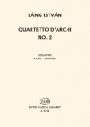 弦楽四重奏曲・No.2（イシュトヴァーン・ラーング）（弦楽四重奏）【String Quartet No. 2】