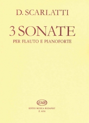 3つのソナタ（ドメニコ・スカルラッティ）（フルート+ピアノ）【Three Sonatas】