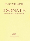 3つのソナタ（ドメニコ・スカルラッティ）（フルート+ピアノ）【Three Sonatas】