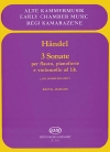 3つのソナタ（ヘンデル）（ミックス二重奏+ピアノ）【3 sonate】