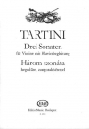 3つのソナタ（ジュゼッペ・タルティーニ）（ヴァイオリン+ピアノ）【Three Sonatas】