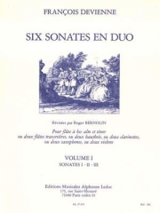 デュオのための6つのソナタ・Vol.1（フランソワ・ドヴィエンヌ）（オーボエ二重奏）【6 Sonates en Duo Vol.1】