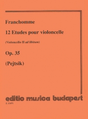 12の練習曲・Op.35（オーギュスト・フランショーム）（チェロ）【12 Etudes, Op. 35】