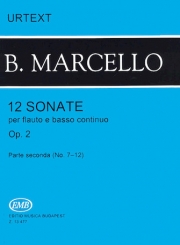 12のソナタ・Op.2・Vol.2（ベネデット・マルチェッロ）（フルート+ピアノ）【12 Sonatas Op. 2 – Volume 2】