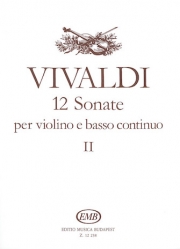 12のソナタ・Vol.2（アントニオ・ヴィヴァルディ）（ヴァイオリン+ピアノ）【12 Sonatas Volume 2】