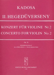ヴァイオリン協奏曲・No.2（カドシャ・パール）（ヴァイオリン+ピアノ）【Violin Concerto No. 2】