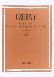 125の短く段階的なソナチネ・Op.261（カール・ツェルニー）（ピアノ）【125 Esercizi in Brevi E Progressive Sonatine Op 261】