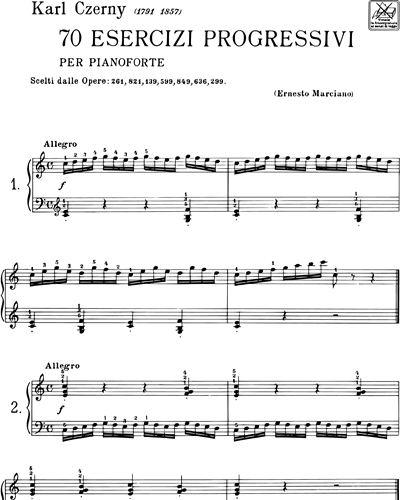 ツェルニー ピアノ演奏の基礎 Carl Czerny カール・ツェルニー