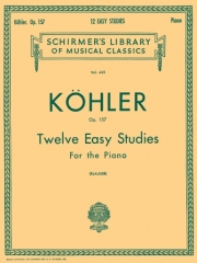 12のやさしい練習曲・Op.157（ルイス・コーラー）（ピアノ）【12 Easy Studies, Op. 157】