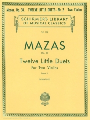 12のデュエット小品・Op.38・Book.2（ジャック＝フェロル・マザ）（ヴァイオリン二重奏+ピアノ）【12 Little Duets, Op. 38 - Book 2】