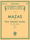 40の練習曲・Op.36・Book.2（ジャック＝フェロル・マザ）（ヴァイオリン）【40 Selected Studies, Op. 36 - Book 2】