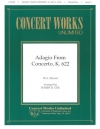 アダージョ「クラリネット協奏曲」より（モーツァルト）（クラリネット+ピアノ）【Adagio from Concerto, K. 622】