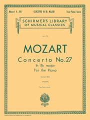 協奏曲・No.27・変ロ長調・K.595（モーツァルト）（ピアノ二重奏）【Concerto No. 27 in Bb, K.595】