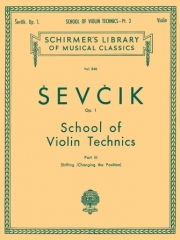 ヴァイオリン技巧教本・Op.1・Book 3（オタカール・シェフチーク）（ヴァイオリン）【School of Violin Technics, Op. 1 - Book 3】