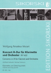 協奏曲・イ長調・KV.622（モーツァルト）（クラリネット+弦楽五重奏）【Concerto in A Major for Clarinet and Orchestra, K. 622】