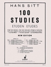 100の練習曲・Op.32・Book.2（ハンス・ジット）（ヴァイオリン）【100 Studies, Op. 32 – Book 2 20 Studies in the 2nd, 3rd, 4】