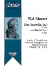 フルート協奏曲・No.2・ニ長調・K.314＆アンダンテ・ハ長調・K.315（モーツァルト）（フルート+ピアノ）【Flute Concerto No.2 in D K314 + Andante in C K315】