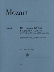 弦楽三重奏・変ホ長調・KV.563（モーツァルト）（弦楽三重奏）【String Trio E Flat Major KV 563】