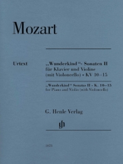 神童ソナタ・Vol.2（モーツァルト）（ヴァイオリン+ピアノ）【"Wunderkind"-Sonatas Volume 2】