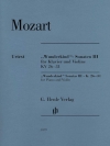 神童ソナタ・Vol.3（モーツァルト）（ヴァイオリン+ピアノ）【"Wunderkind"-Sonatas Volume 3】