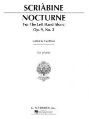 左手のための夜想曲（アレクサンドル・スクリャービン）（ピアノ）【Nocturne for the Left Hand】