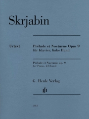 左手のための前奏曲＆夜想曲・No.9（アレクサンドル・スクリャービン）（ピアノ）【Prélude et Nocturne, Op. 9 for Piano, Left Hand】