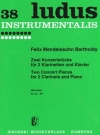 2つの演奏会用小品・Op.113/114（フェリックス・メンデルスゾーン）（クラリネット二重奏+ピアノ）【Two Concert Pieces Op.113/114】