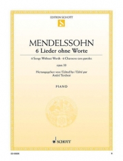 6つの無言歌集・Op.30（フェリックス・メンデルスゾーン）（ピアノ）【6 Songs without Words op. 30】