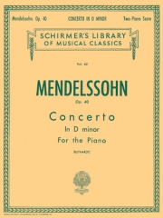 協奏曲第2番・ニ長調・Op.40（フェリックス・メンデルスゾーン）（ピアノ二重奏）【Concerto No. 2 in D Minor, Op. 40】