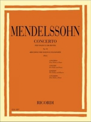 ヴァイオリン協奏曲・Op.64・ホ短調（フェリックス・メンデルスゾーン）（ヴァイオリン+ピアノ）【Concerto Op.64 in E minor】