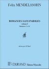 メンデルスゾーン全集・Vol.1・No.1 - 10（フェリックス・メンデルスゾーン）（ピアノ）【Oeuvres complètes Vol.1, No.1: Romances No.1 - No.10】