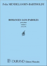 メンデルスゾーン全集・Vol.1・No.11 - 19（フェリックス・メンデルスゾーン）（ピアノ）【Oeuvres complètes Vol.1, No.2: Romances No.11 - No.19】