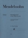 弦楽四重奏曲・ヘ短調・Op.80（フェリックス・メンデルスゾーン）（弦楽四重奏）【String Quartet F Minor Op. Posth. 80】