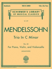 三重奏曲・ハ短調・Op.66（フェリックス・メンデルスゾーン）（弦楽二重奏+ピアノ）【Trio in C Minor, Op. 66】