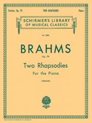 2つのラプソディー・Op.79（ヨハネス・ブラームス）（ピアノ）【2 Rhapsodies Op.79】