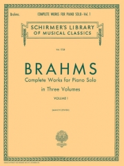 ピアノ・ソロ全集・Vol.1（ヨハネス・ブラームス）（ピアノ）【Complete Works for Piano Solo Volume 1】
