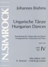 ハンガリー舞曲・Vol.4・No.17-21（ヨハネス・ブラームス）（チェロ+ピアノ）【Hungarian Dances Vol. 4  No. 17-21】