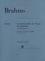 パガニーニの主題による変奏曲・Op.35（ヨハネス・ブラームス）（ピアノ）【Paganini Variations op. 35】