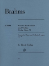 ソナタ・ト長調・Op.78（ヨハネス・ブラームス）（ヴァイオリン+ピアノ）【Sonata for Piano and Violin in G Major Op.78】