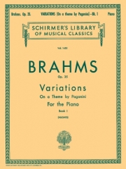 パガニーニの主題による変奏曲・Op.35・Book.1（ヨハネス・ブラームス）（ピアノ）【Variations on a Theme by Paganini, Op. 35 – Book 1】