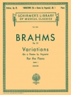 パガニーニの主題による変奏曲・Op.35・Book.1（ヨハネス・ブラームス）（ピアノ）【Variations on a Theme by Paganini, Op. 35 – Book 1】